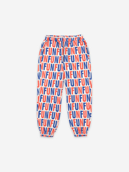 Girls Cream Tan Print Jogging Pants