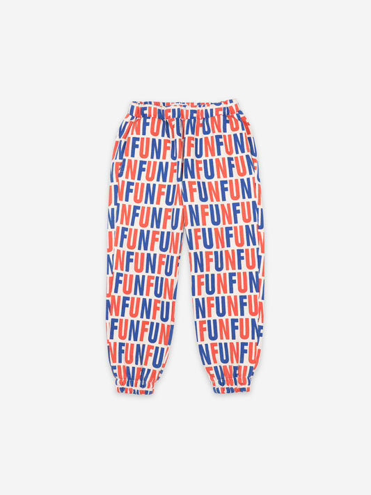 Girls Cream Tan Print Jogging Pants