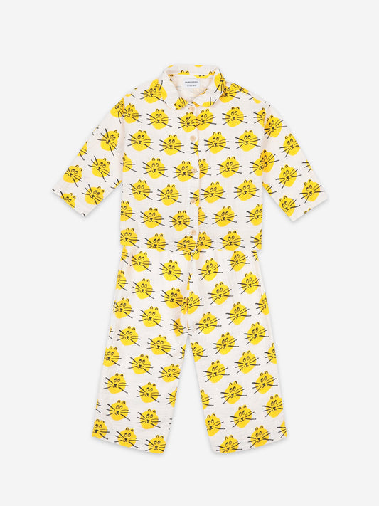 Boys & Girls High-Rise Cats Nightwear