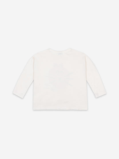 Boys & Girls Cream Tan Cat T-Shirt