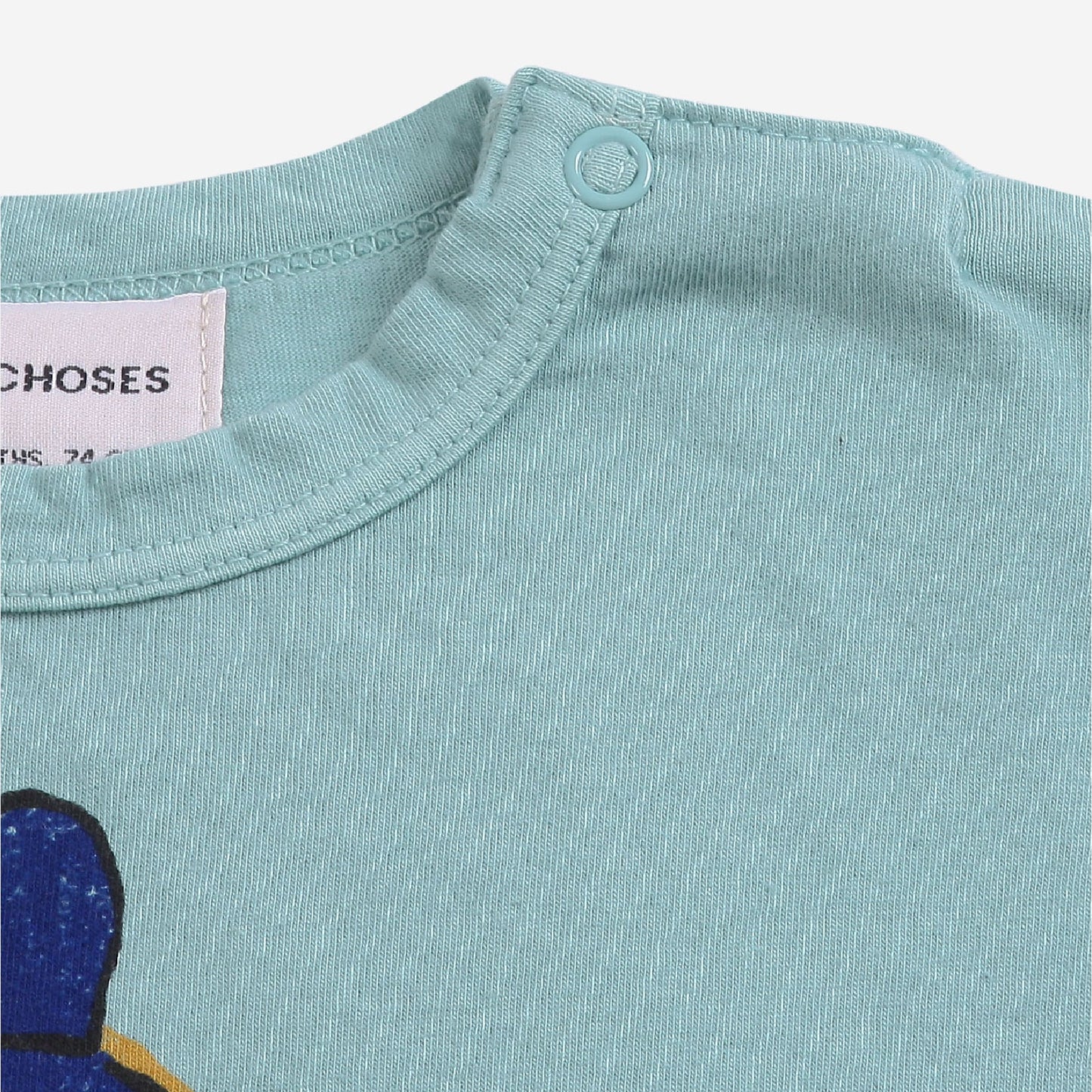 婴儿蓝色Logo棉T恤