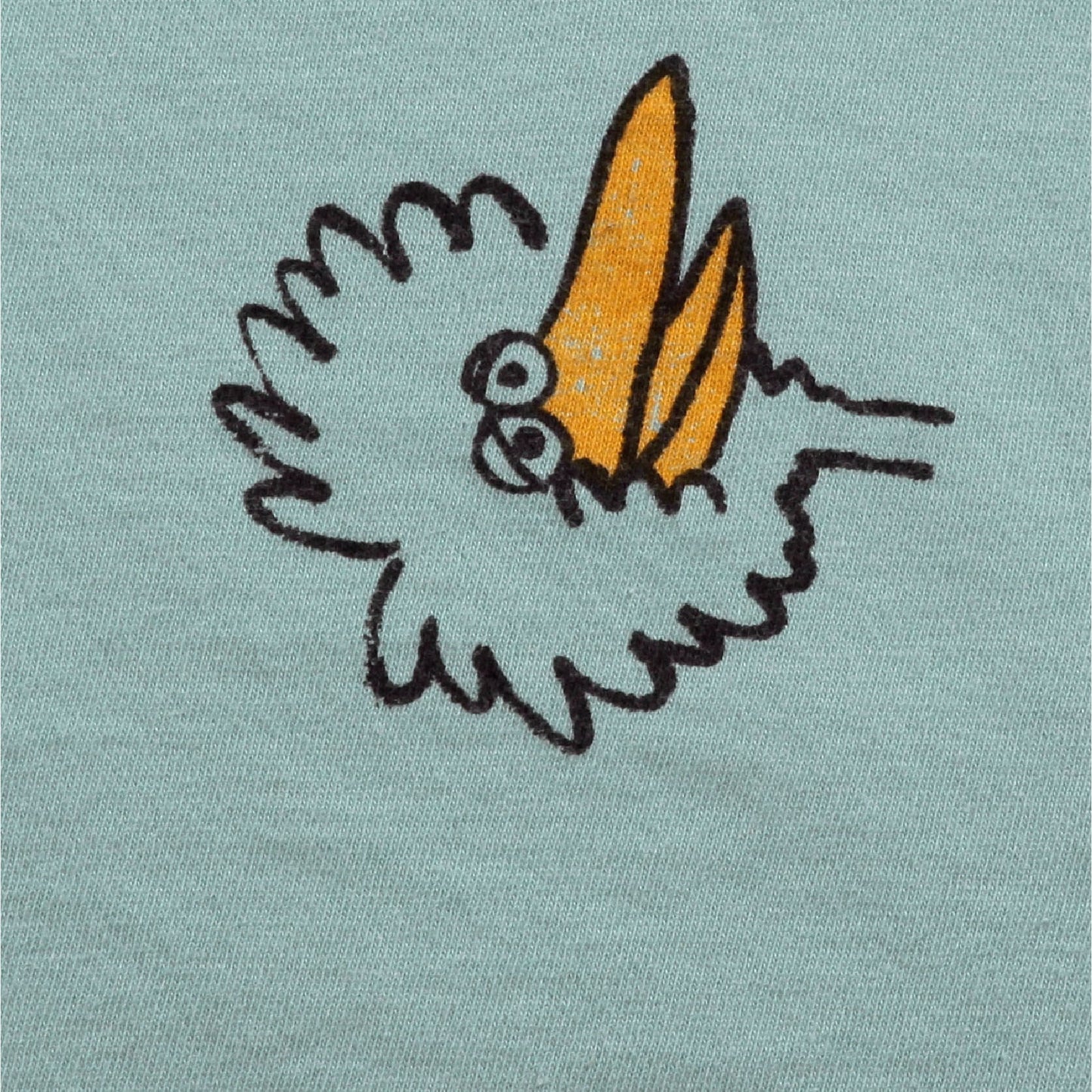 婴儿蓝色印花棉T恤