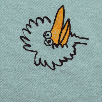 婴儿蓝色印花棉T恤