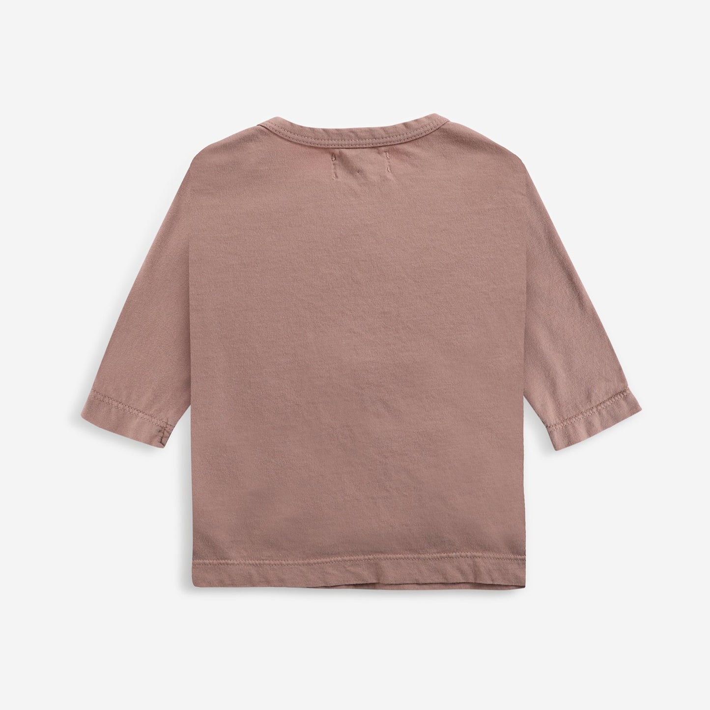 婴儿粉色印花棉T恤