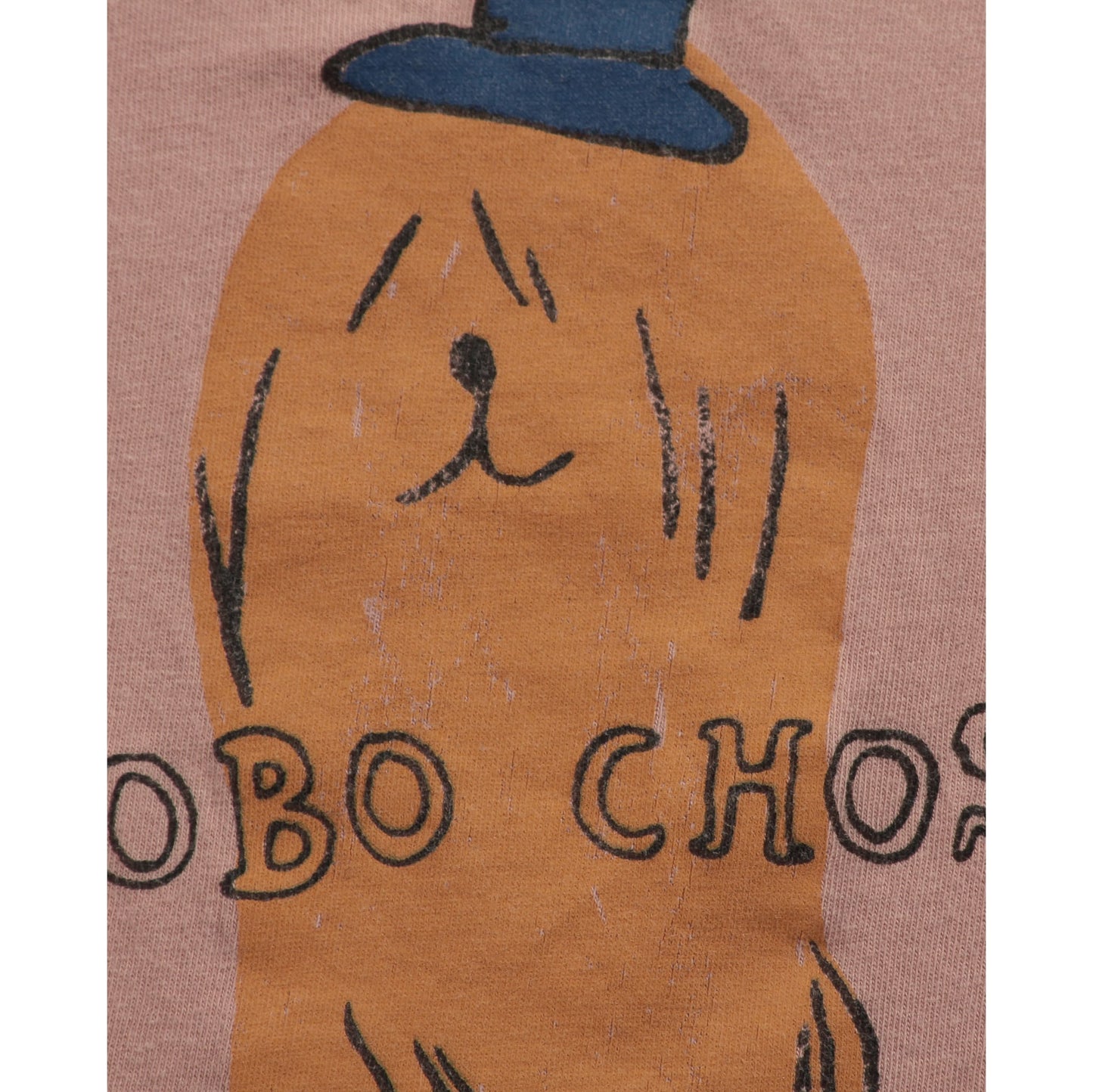 婴儿粉色印花棉T恤