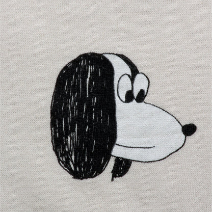 婴儿米色印花棉卫衣