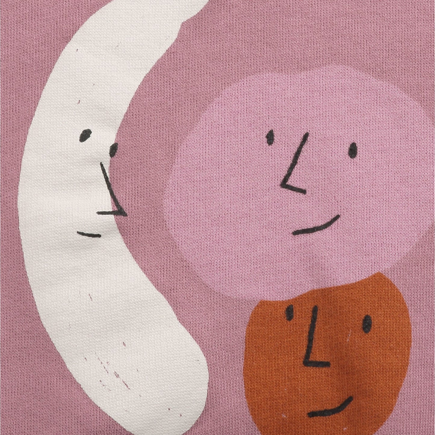 婴儿粉色印花棉卫衣