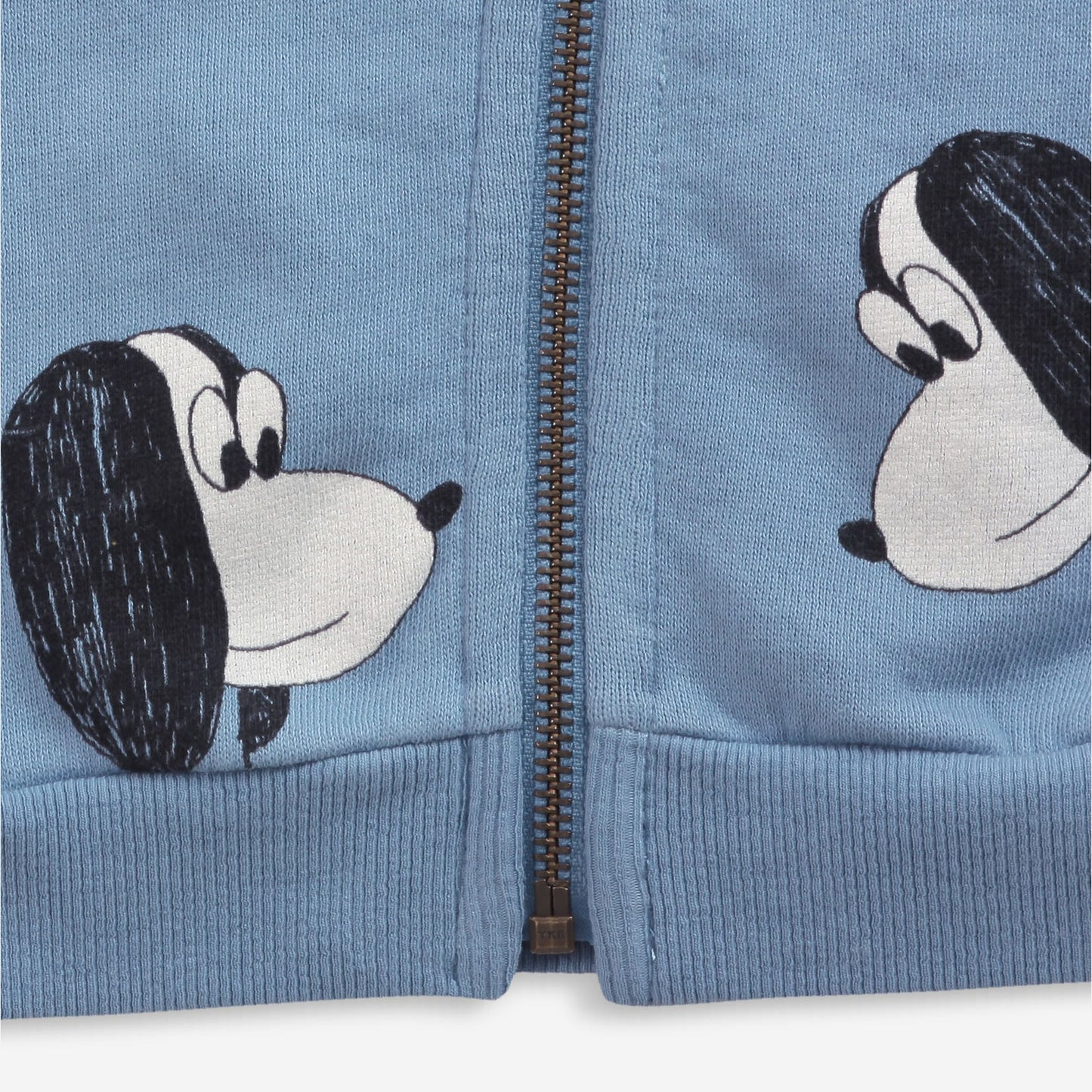 婴儿蓝色印花棉卫衣