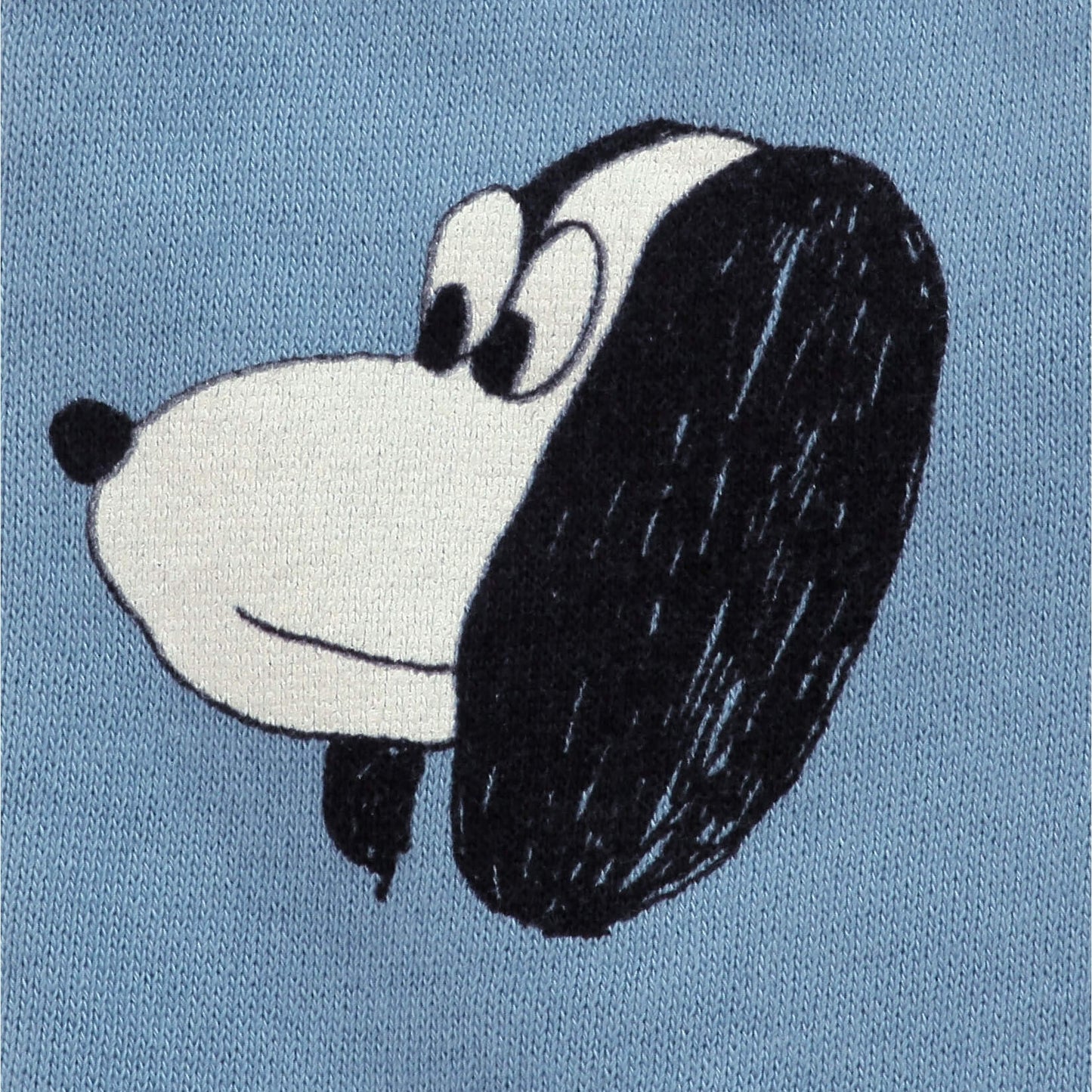 婴儿蓝色印花棉长裤