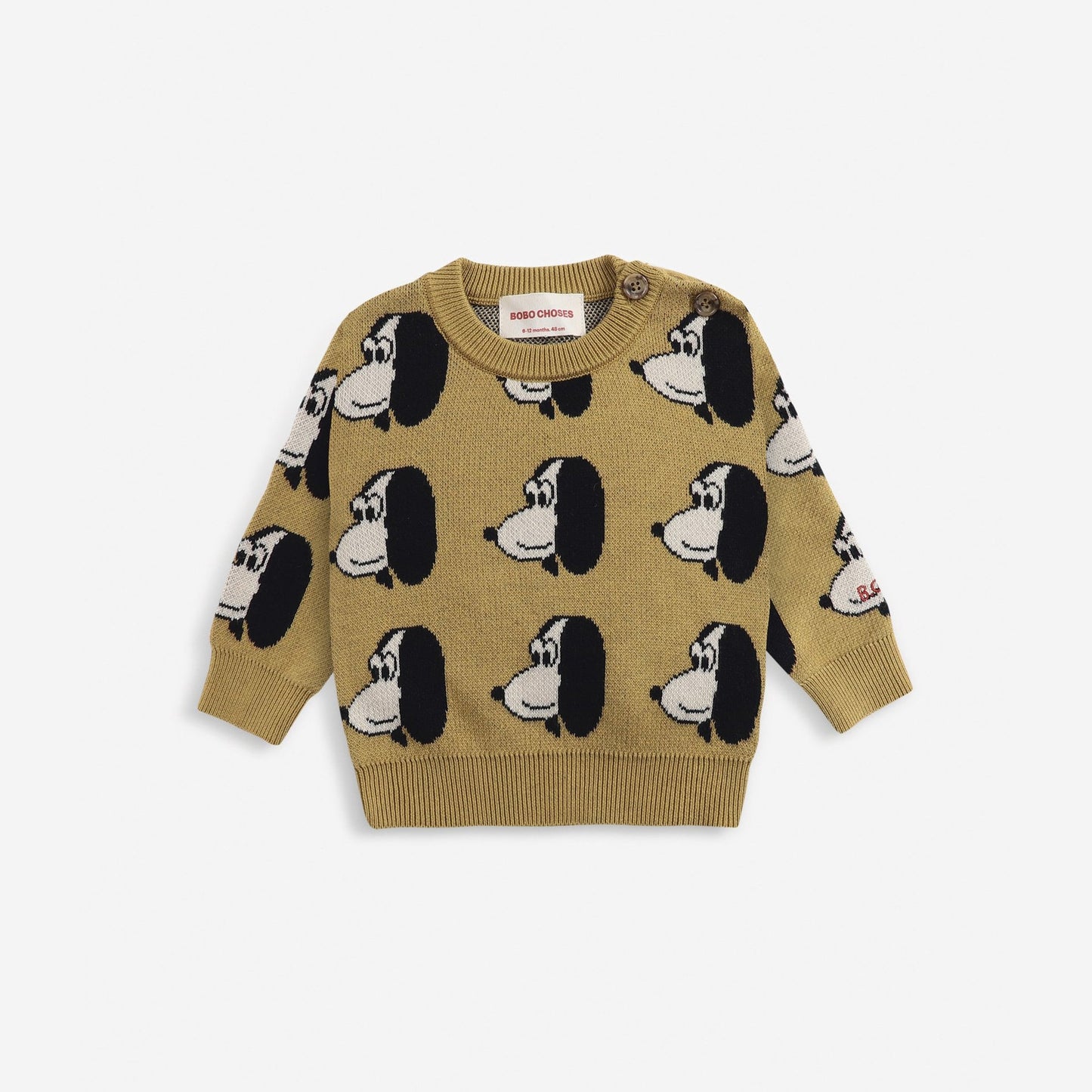 婴儿深黄色棉毛衣