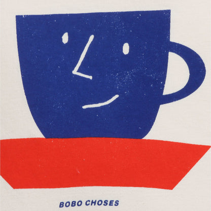 儿童米色Logo棉T恤