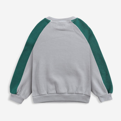 儿童灰色Logo棉卫衣