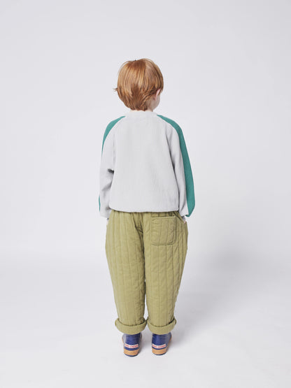 儿童灰色Logo棉卫衣