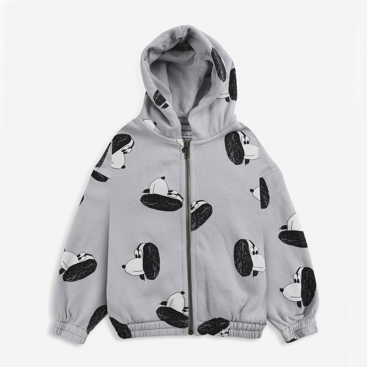 儿童灰色印花棉卫衣