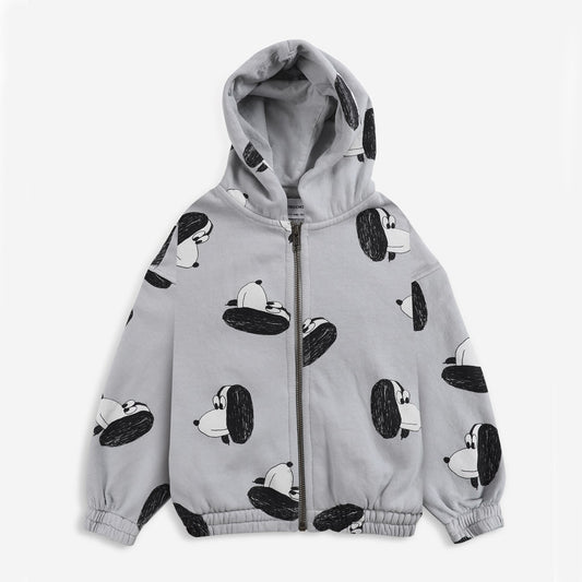 儿童灰色印花棉卫衣