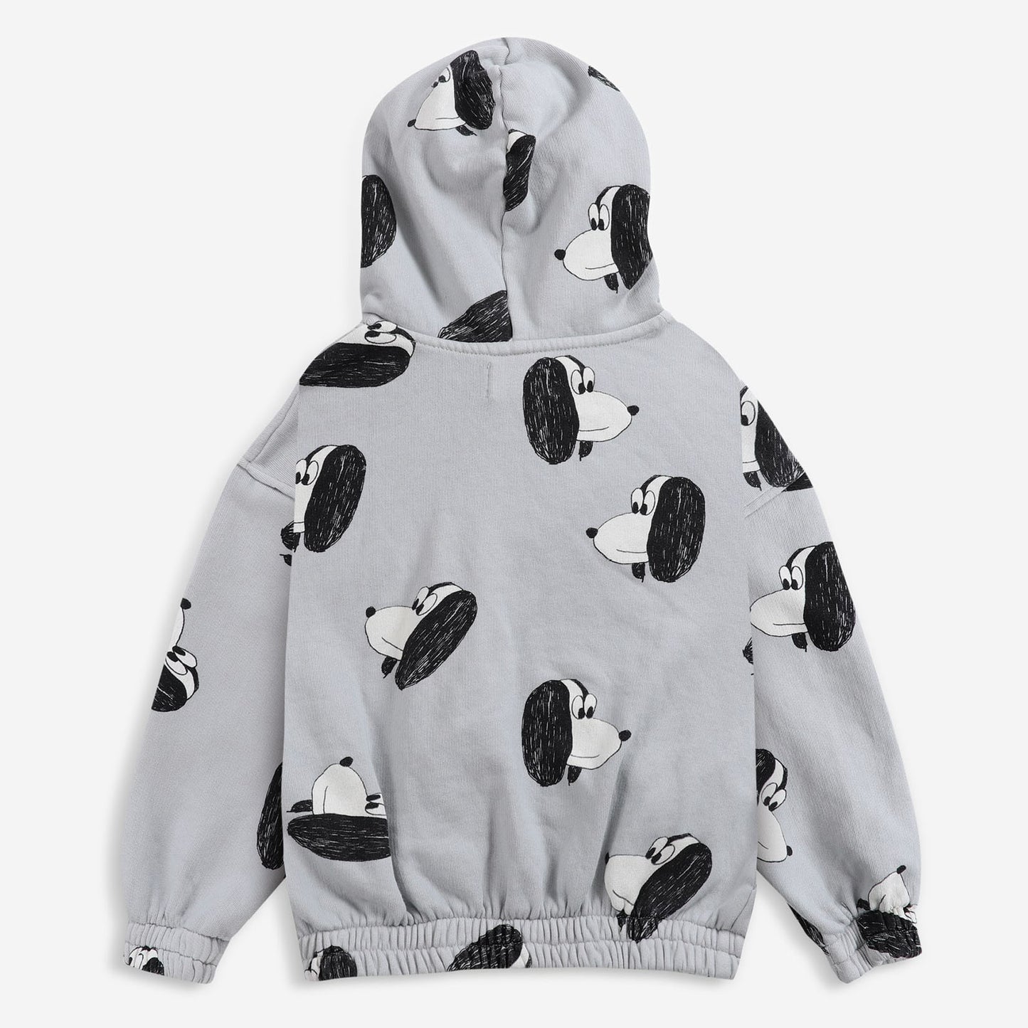 儿童灰色印花棉卫衣
