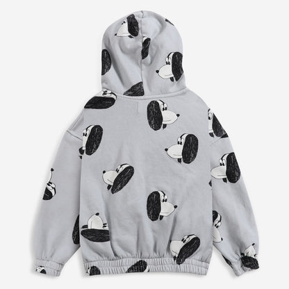 儿童灰色印花棉卫衣