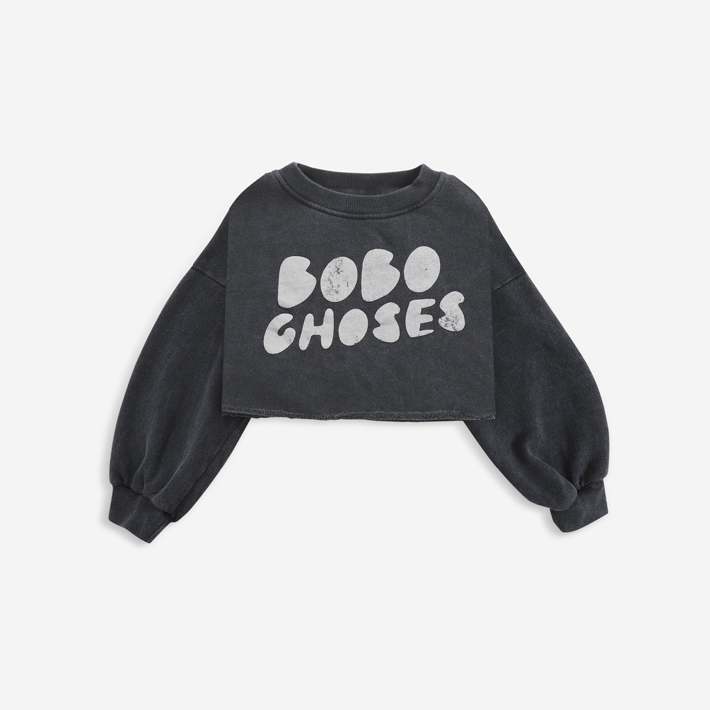 女童灰色Logo棉卫衣