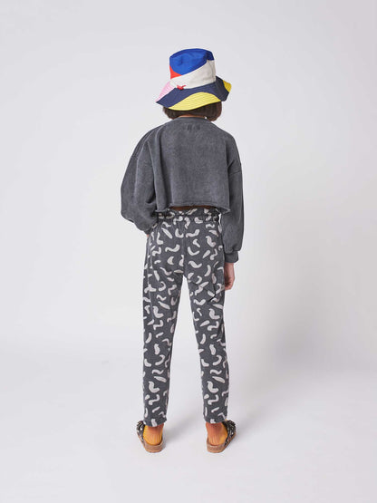 女童灰色Logo棉卫衣