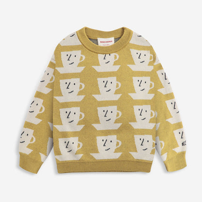 儿童黄色针织毛衣