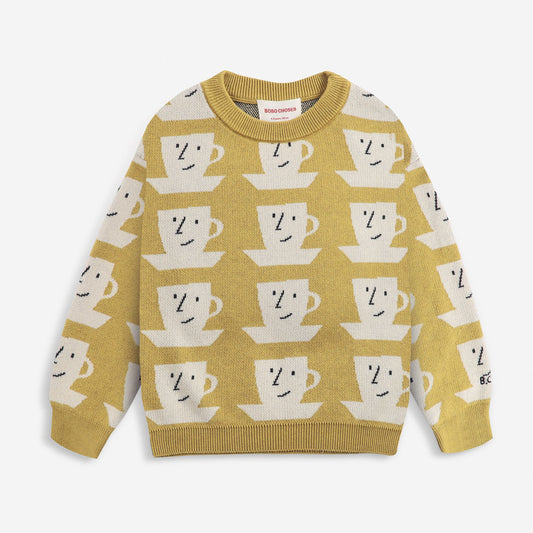 儿童黄色针织毛衣