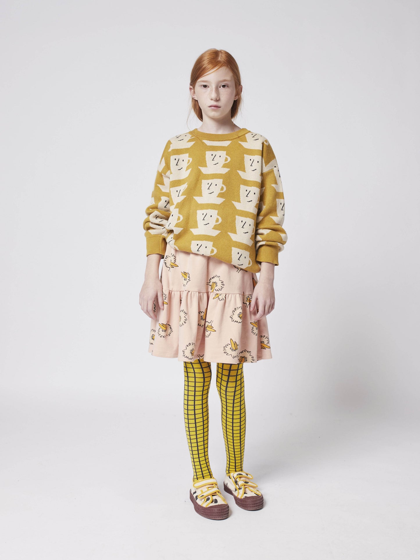 儿童黄色针织毛衣