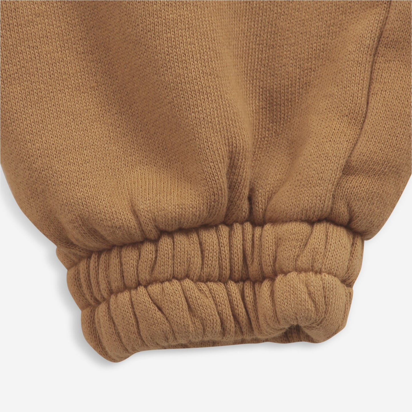 儿童棕色印花棉长裤