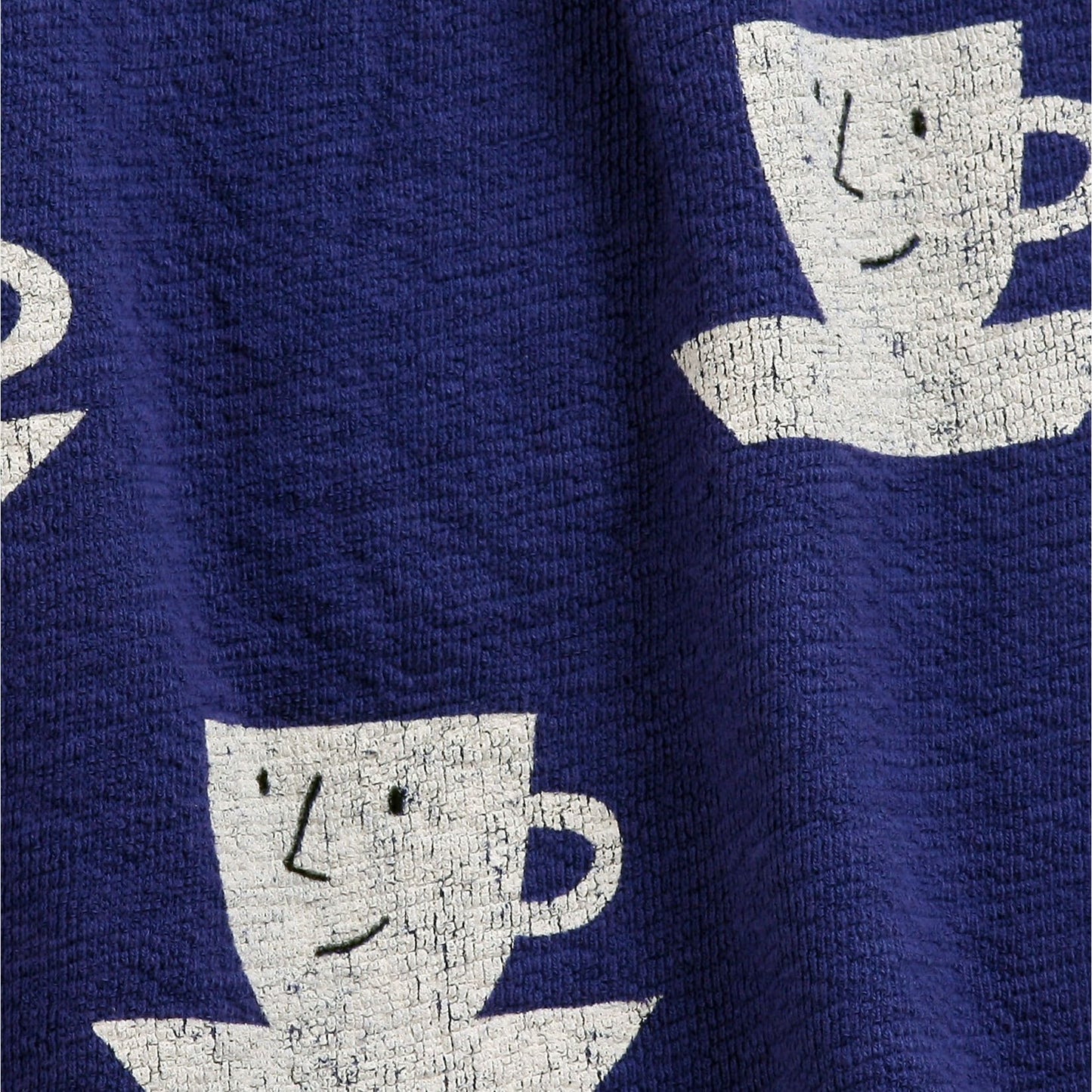 女童蓝色印花棉短裙