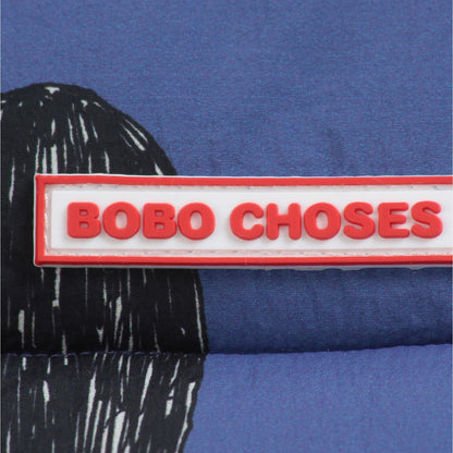 儿童蓝色印花可拆卸夹克