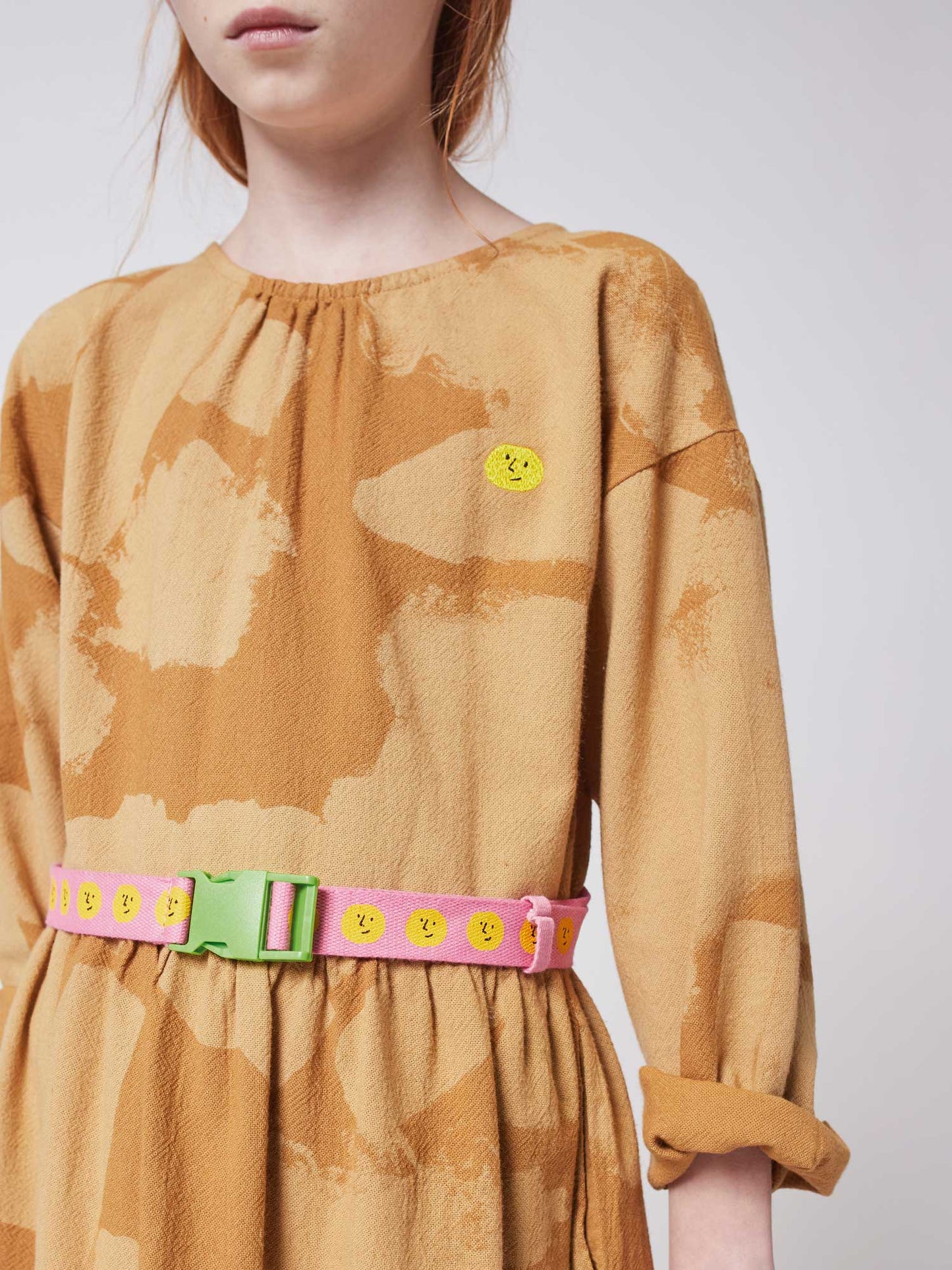 女童粉色Logo腰带