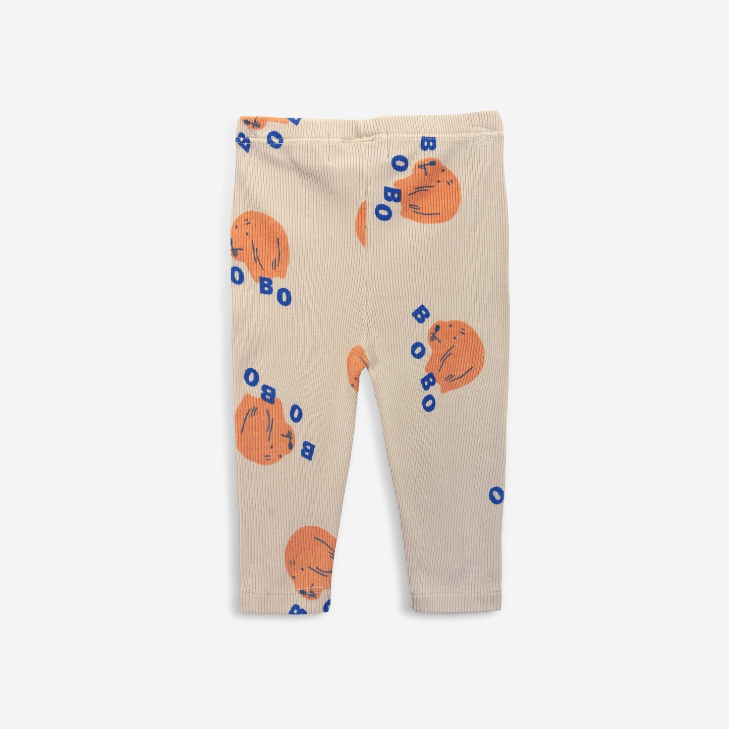 婴儿米色印花棉连体衣套装