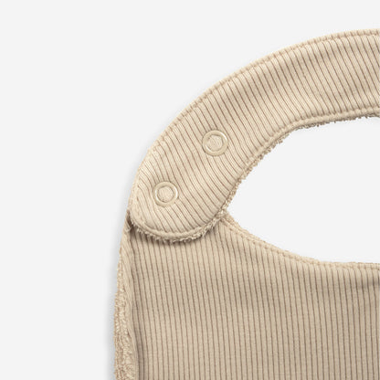 婴儿米色印花棉连体衣套装