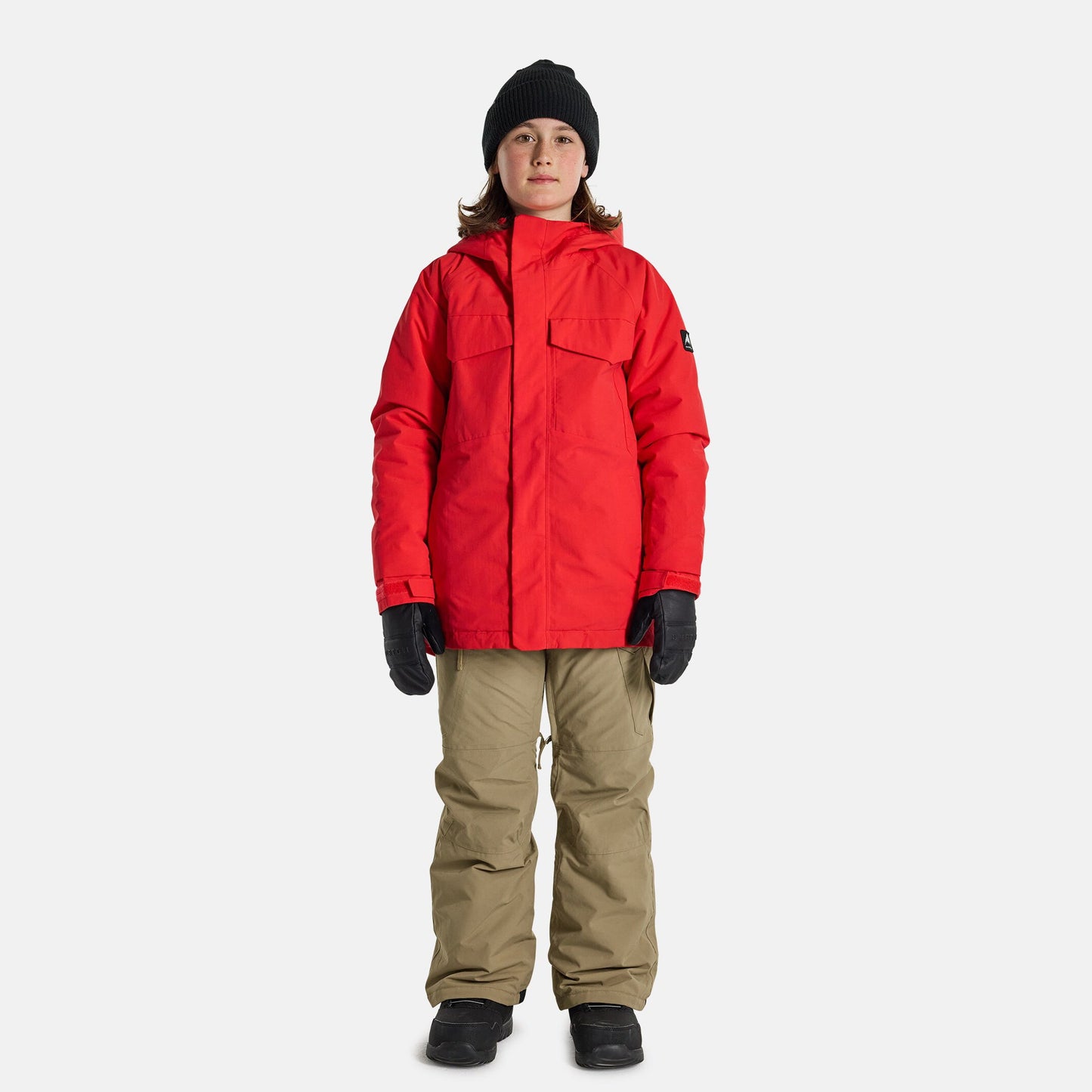儿童红色滑雪服
