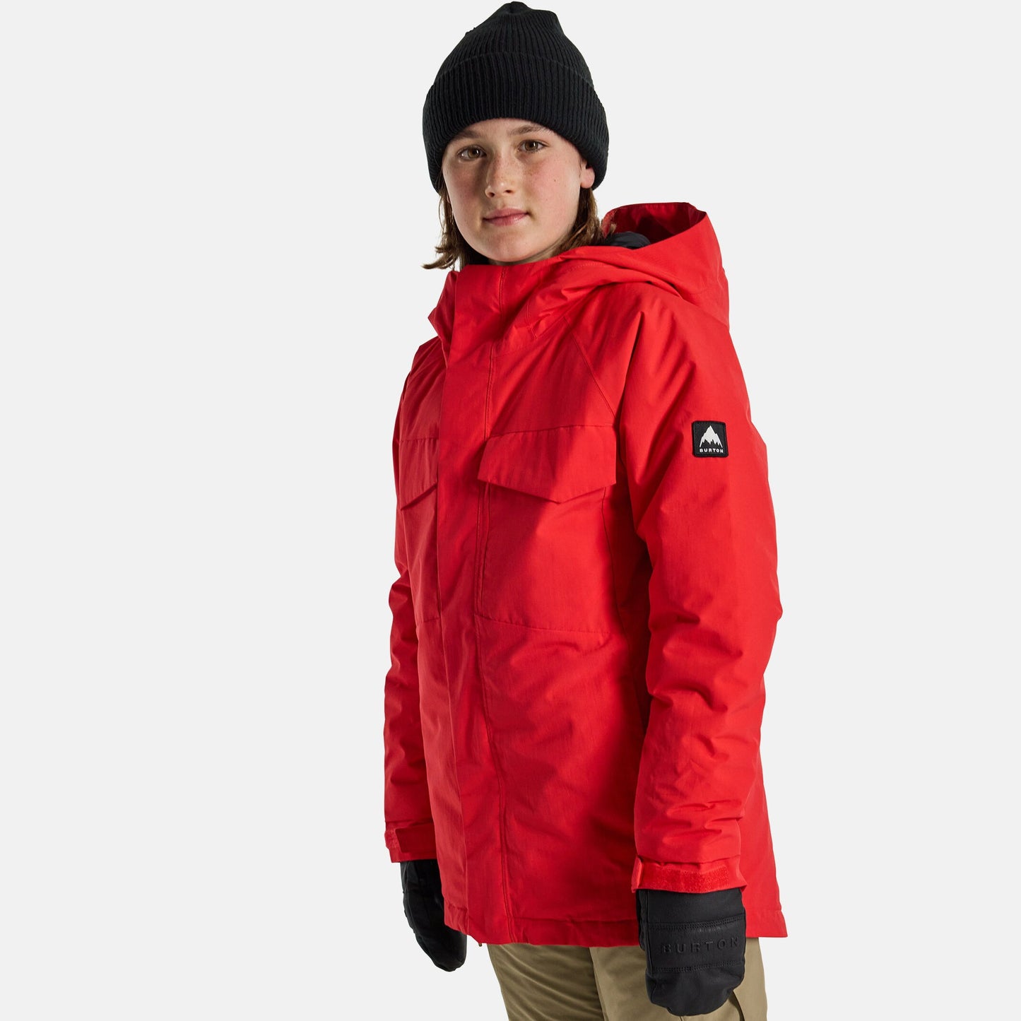 儿童红色滑雪服