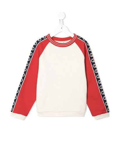 Boys & Girls Red GG Cotton Sweatshirt