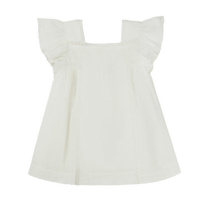 Baby Girls White Cotton Set