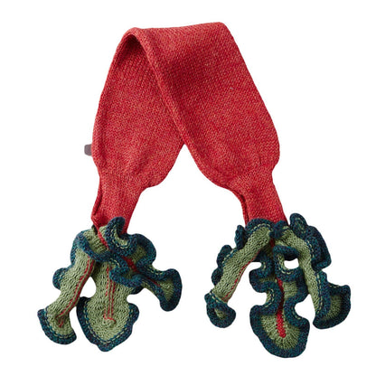 Baby Red Alpaca Wool Beet Trims Neck