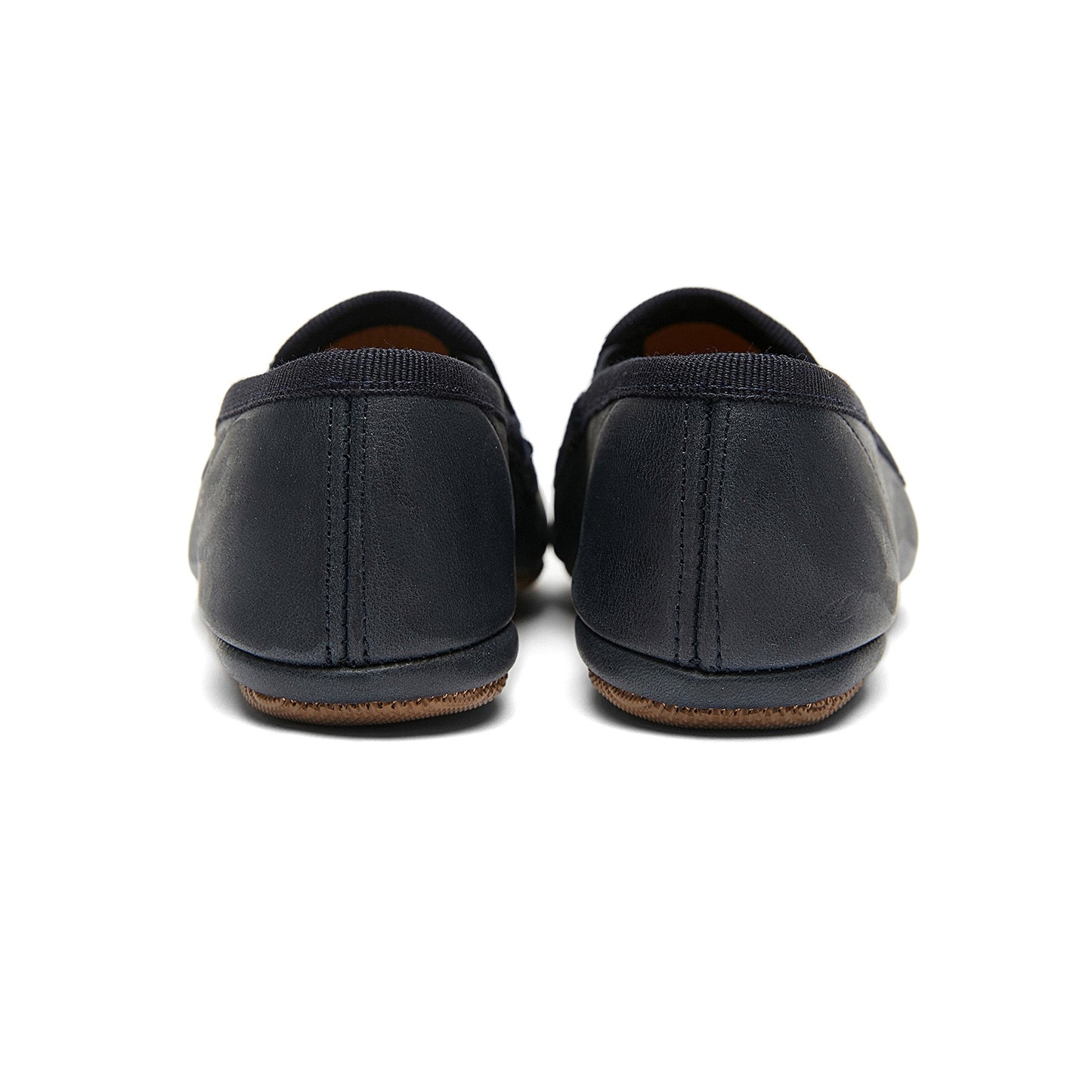 Boys & Girls Navy Leather Shoes