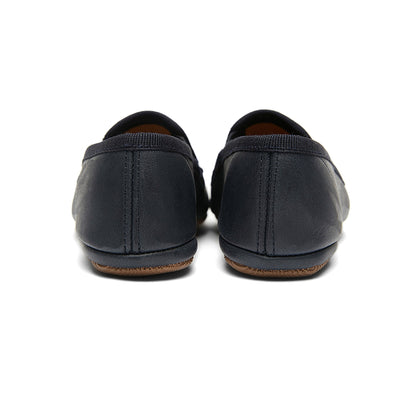 Boys & Girls Navy Leather Shoes