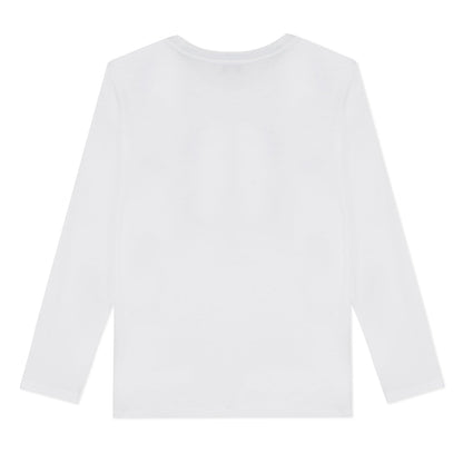 Boys White Cotton Top