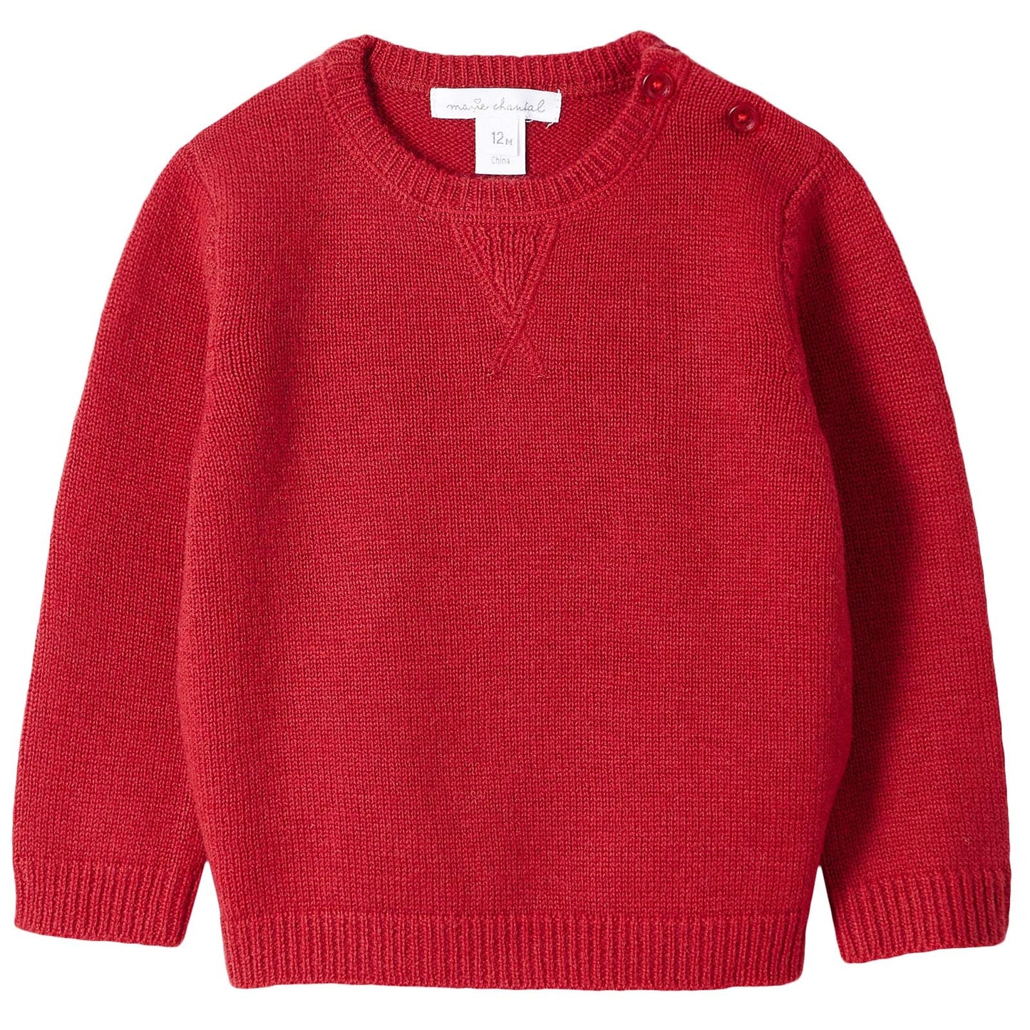 Baby Boys Red  Elbow Patch Sweater