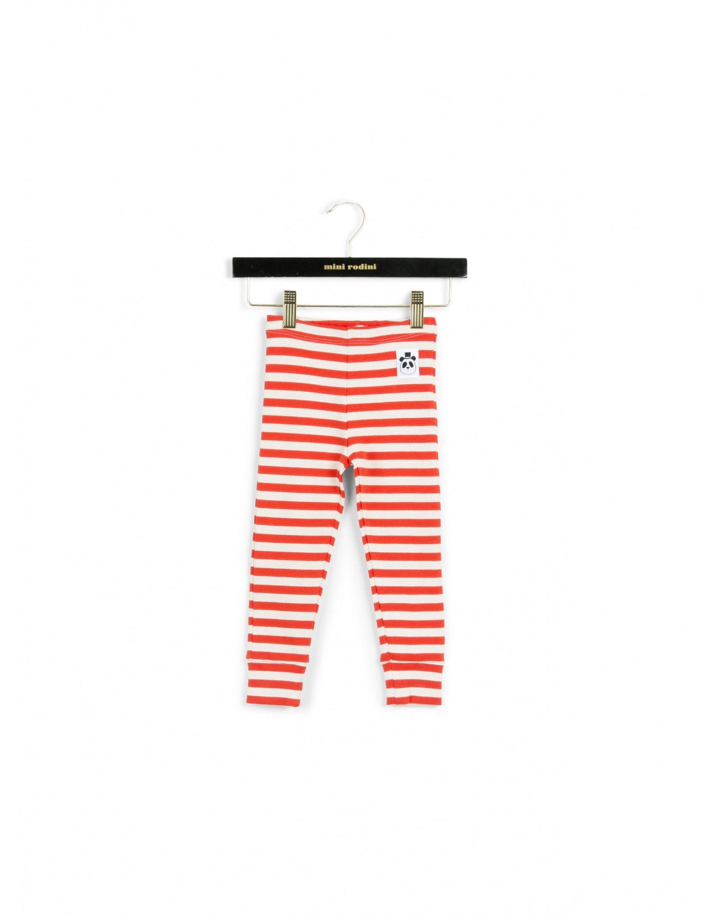 Stripe Rib Red Leggings