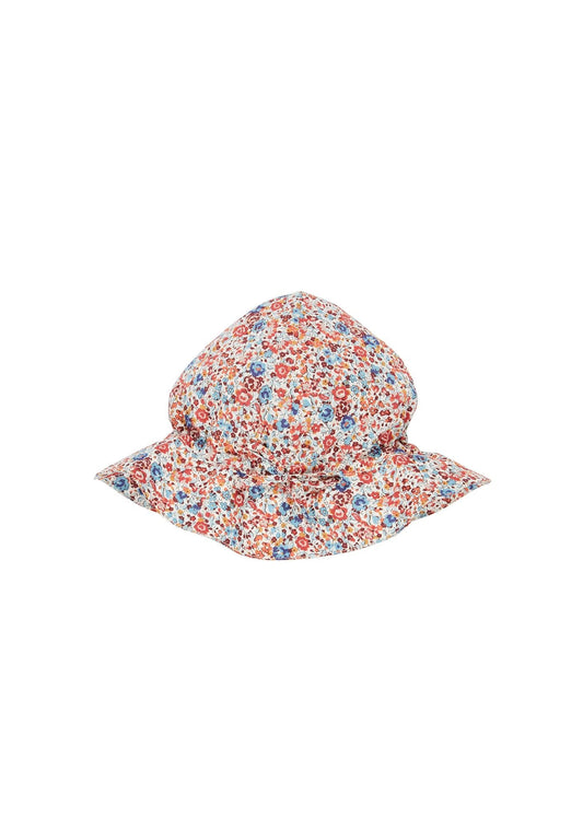 Girls Floral Sun Hat