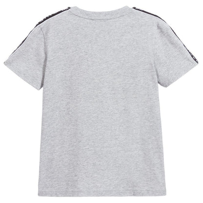 Boys Grey Cotton T-shirt