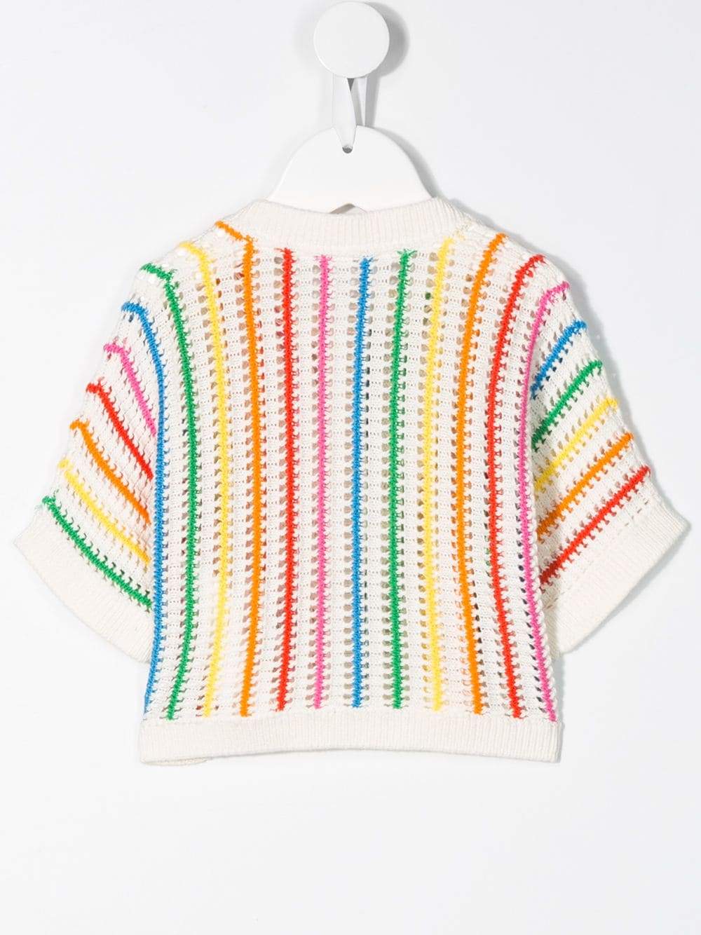 Baby Girls Rainbow Stripe Cotton Cardigan