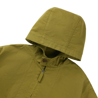 Boys & Girls Green Hooded Coat