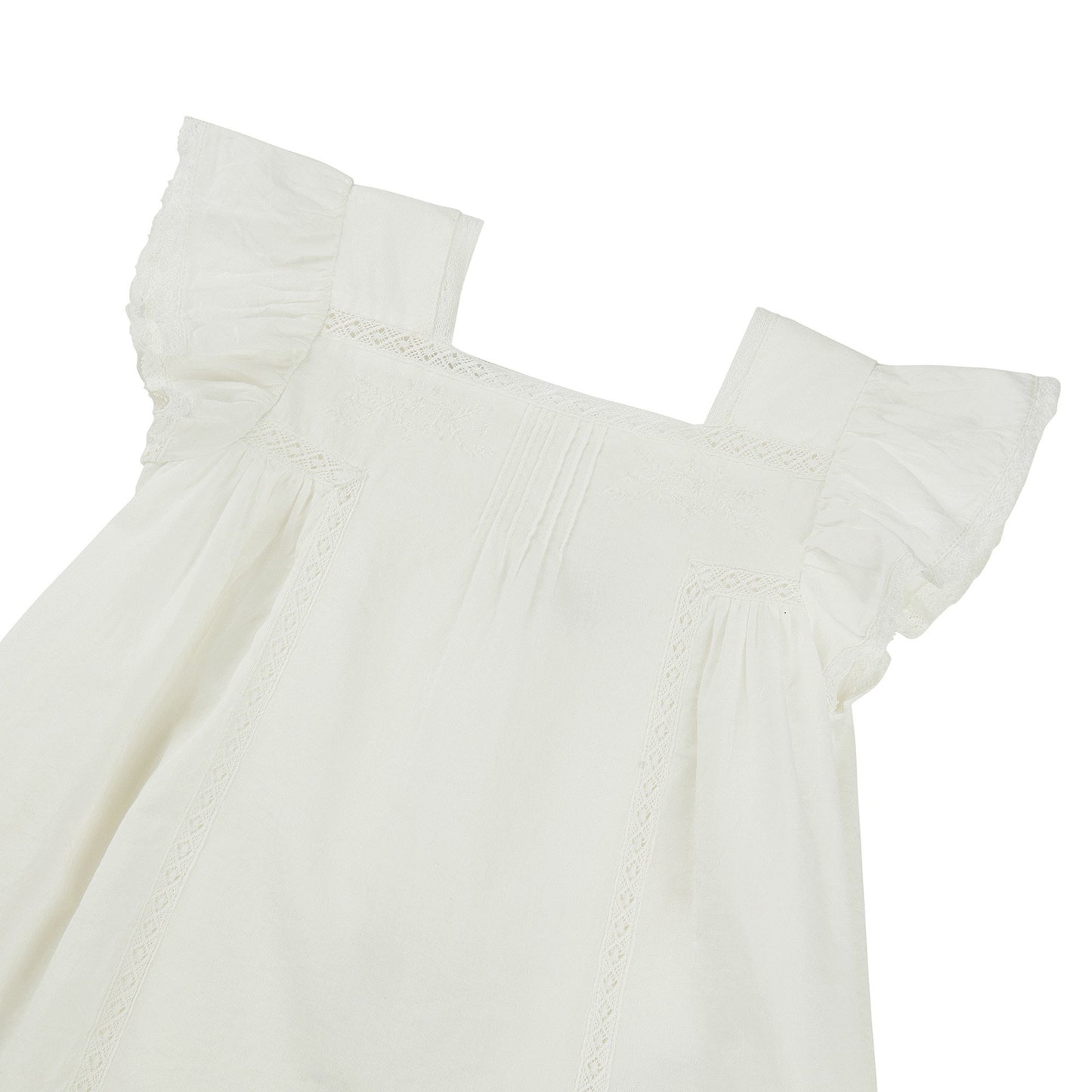 Baby Girls White Cotton Set
