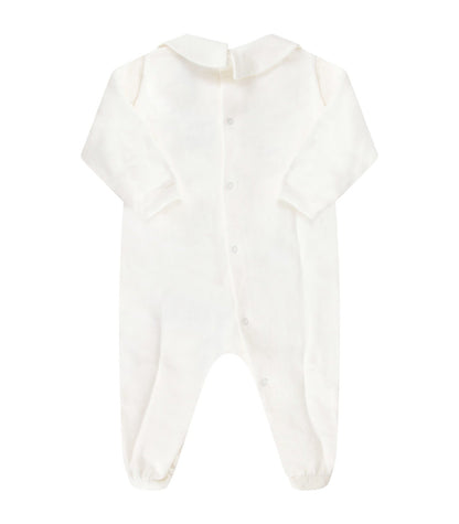 Baby Boys & Girls White Clouds Cotton Babysuit