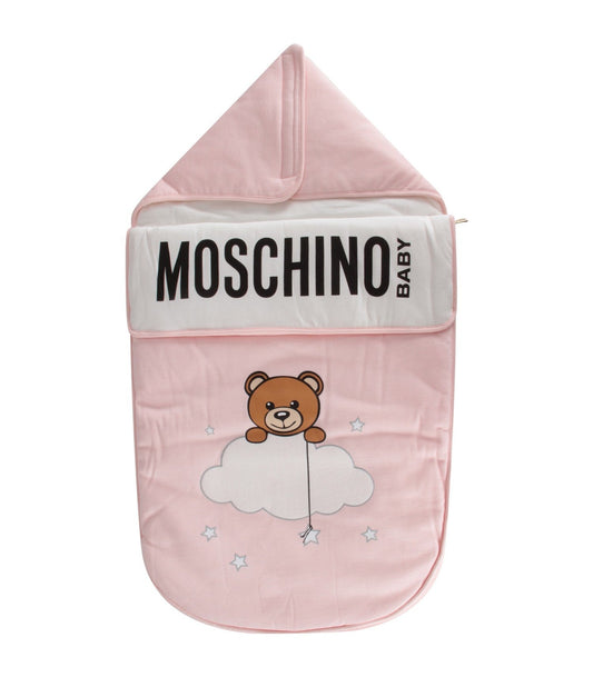 Babies Light Pink Teddy Bear Cotton Blanket