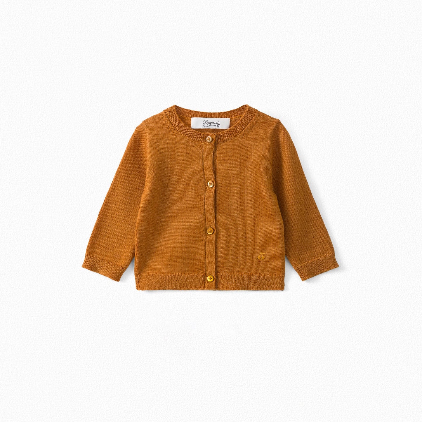 Baby Girls Honey Wool Cardigan